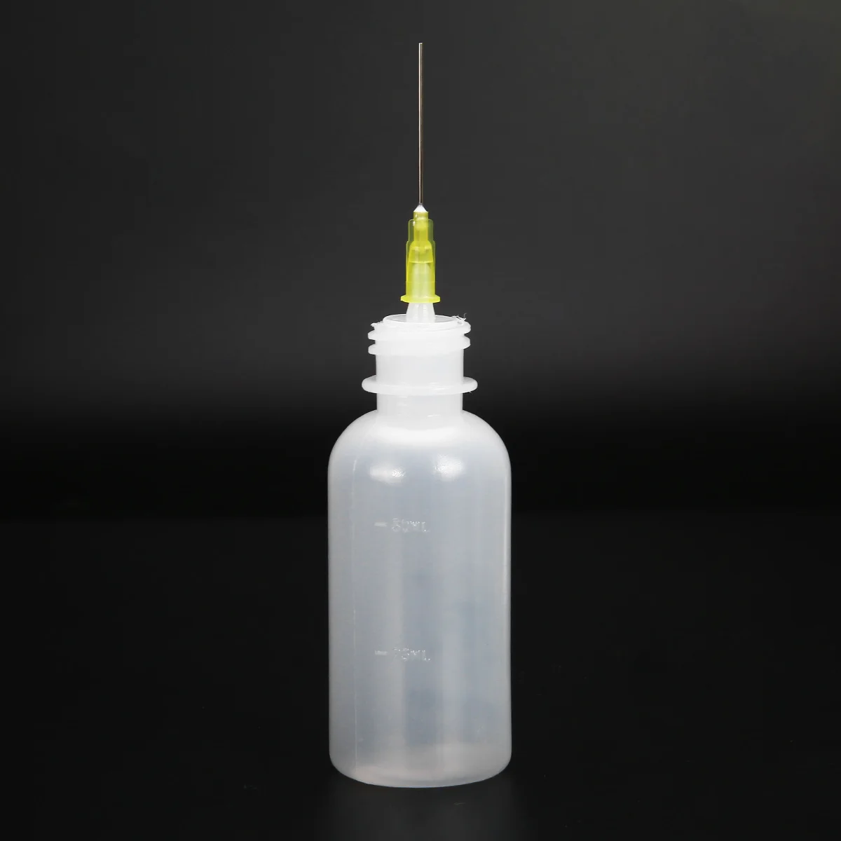 5pcs/lot 50ml Plastic Clear Liquid Bottle Squeeze Transparent Refillable Bottles with Needles for Rosin Solder Flux Paste