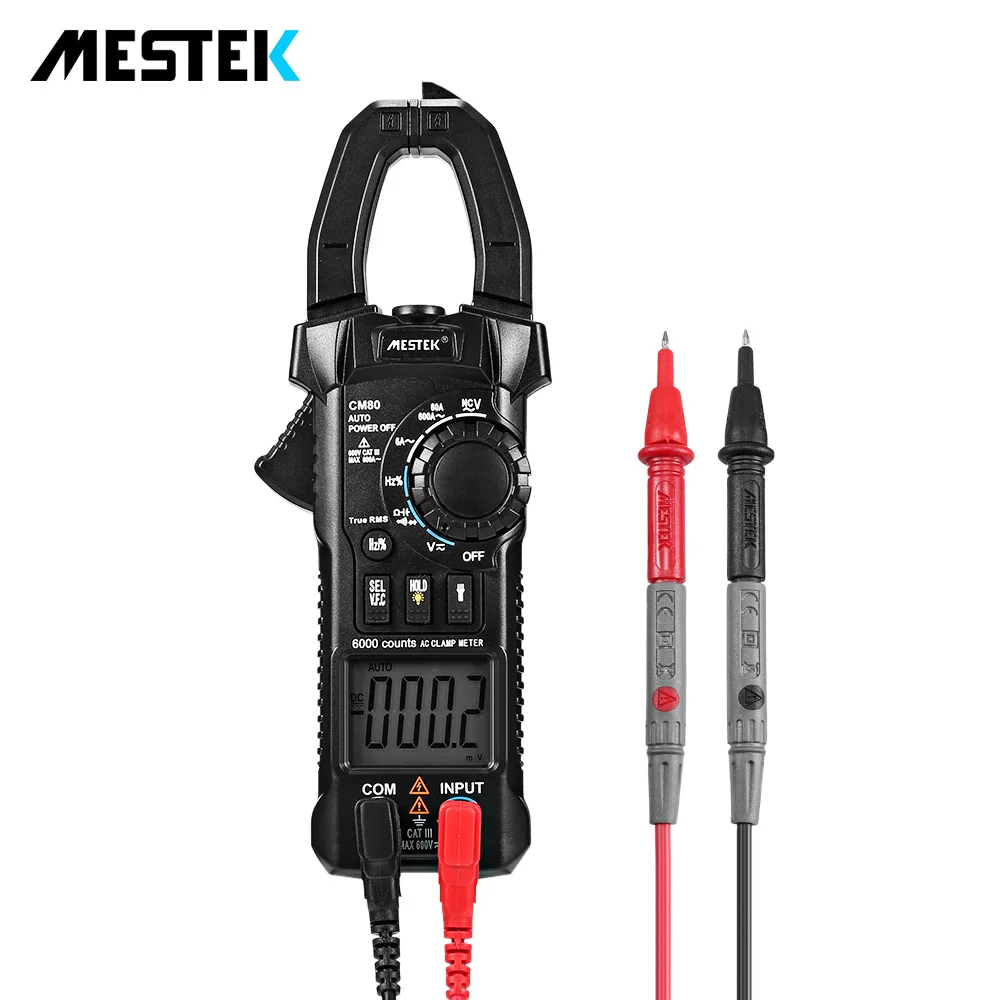 

CM80 Digital Clamp Meter Voltage Measurement Diagnostic Tool Multi-Function Energy Meters Measurement With Large LCD Screen