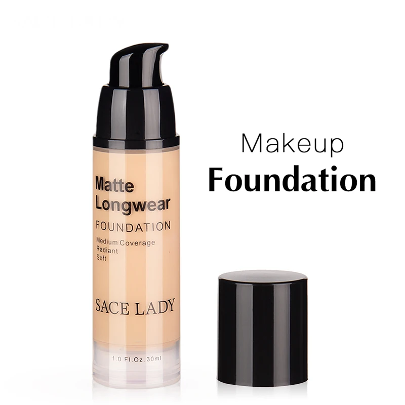 

Perfect Face Foundation Cream Base Makeup Professional Matte Finish Make Up Liquid Concealer Waterproof Brand Natural Cosmetic