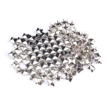 

100 Pcs/Set DIY Spike Square Stud Rivet Punk Rock Design Bag Belt Craft QJ888