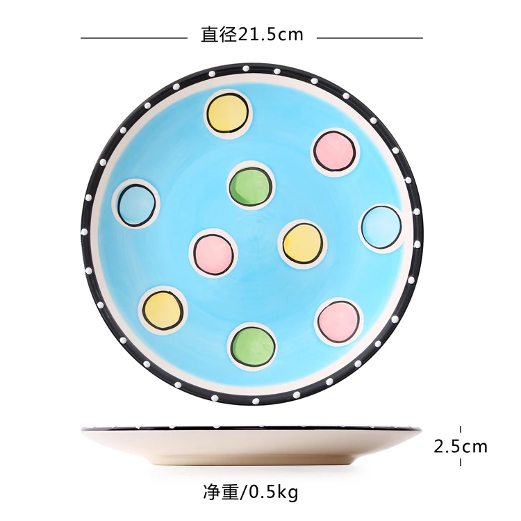 1 шт HOMESTIA экзотическая ручная роспись Марокканская итальянская богемная стильная обеденная тарелка салатная Тарелка обеденная декоративная тарелка