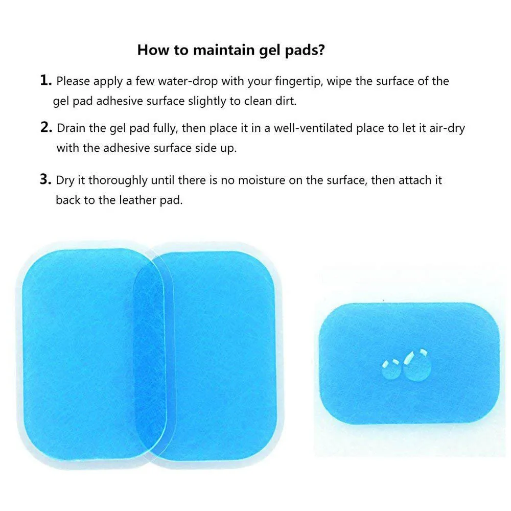 50PCS EMS Gel Pads Replacement Pads ABS Abdominal Stimulator Accessories Ab  Trainer Muscle Toner Toning Belt Gel Sheets