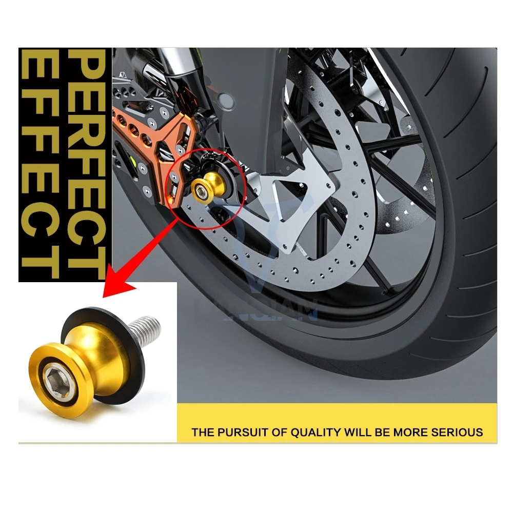 NEW M6 For YAMAHA YZF R6 CNC Aluminum Motorcycle Accessories Swingarm Spools Slider 6mm Swing arm Stand Screws With YZF-R6