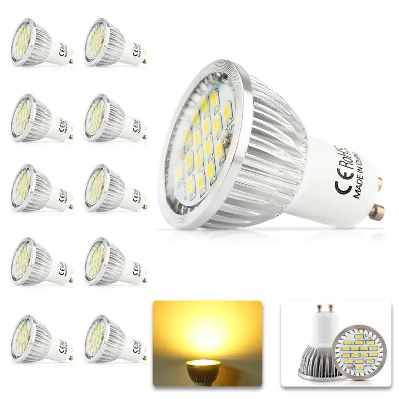 10x100% гарантия качества GU10 700lm 11W SMD 2835 16 светодиодный светильник лампа теплый белый