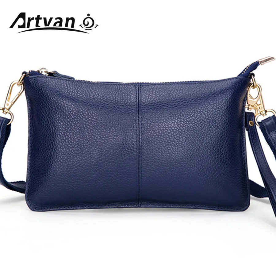 

Fashion Messenger Bag For Women Genuine Leather Mini Clutch Evening Bag real leather solid Women Purse Casual lady handbag LH30
