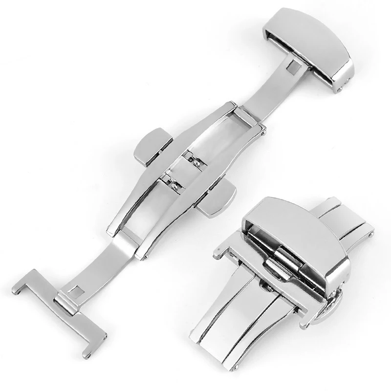 New High Quality Butterfly Deployment Buckle Stainless Steel Clasp