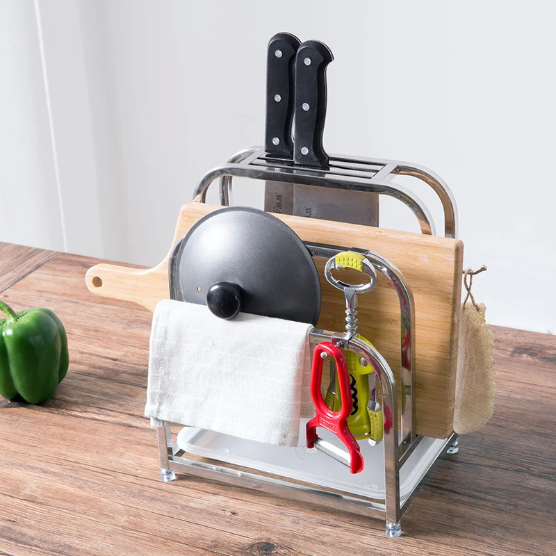 Stainless steel chopping board knife racks kitchen supplies multi