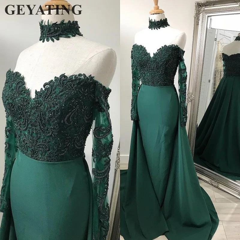 emerald green lace gown