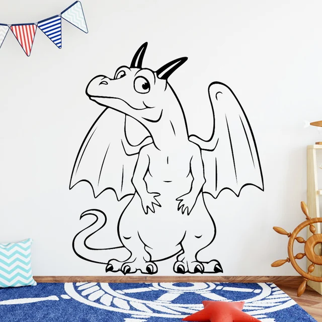 Best Quality Dinosaur with Wings Wall Stickers Decor for Kids Living Room Dining Room Home Stikers for Wall Decoration Accessories Removable Best Quality Dinosaur with Wings Wall Stickers Decor for Kids Living Room Dining Room Home Stikers for Wall Decoration Accessories Removable
