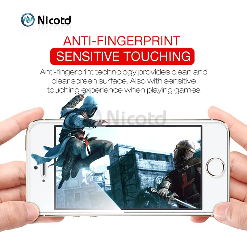  Nicotd 2.5D Beschichtet Klar Gehärtetem Glas Für iPhone 5 5 s 5c SE Telefon Explosion Proof Gehärte