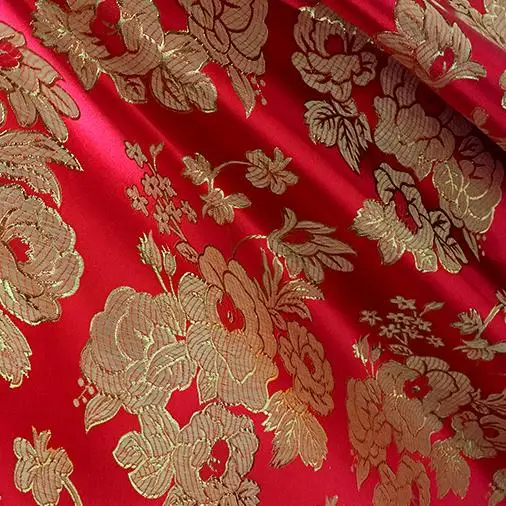 150 см* 100 см золотой металлик костюм торжественное платье одежда Cheongsam COS парча ткань одежды материалы качество ткани