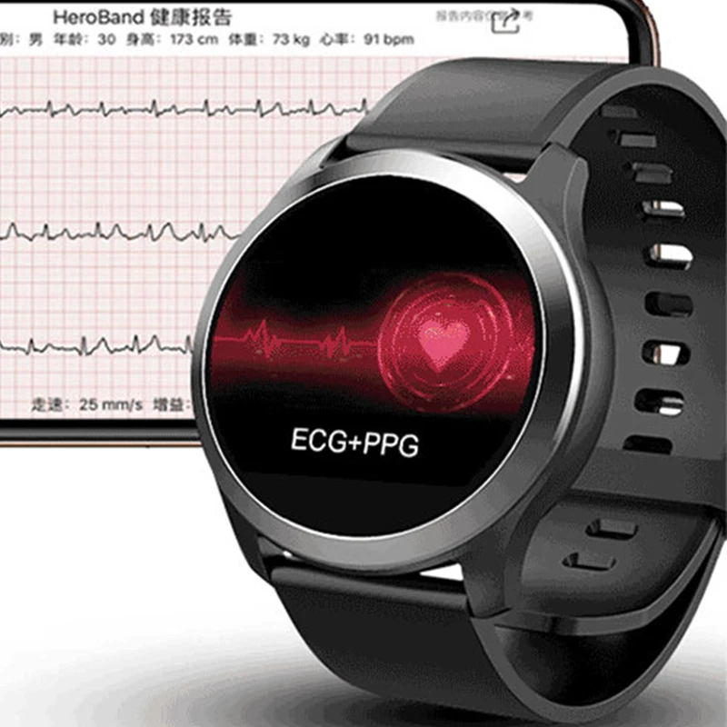Умные часы мужские PPG+ ECG устройство слежения за кровяным давлением спортивный Смарт Браслет пульсометр фитнес тест Шагомер Bluetooth умный Браслет