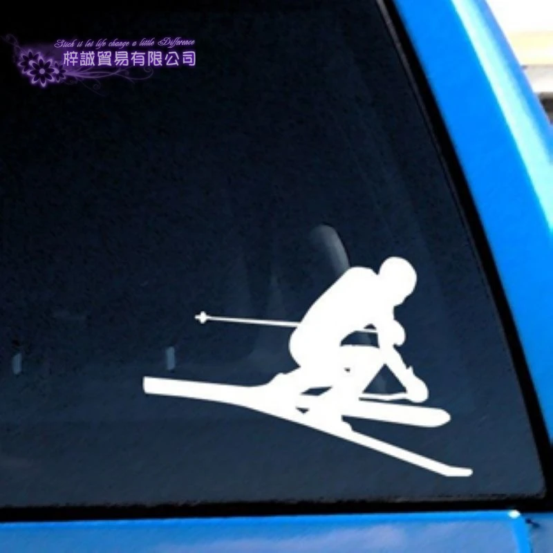 Ski Sticker Snowboarding Decal Skiing Posters Board Vinyl Wall Decals Pegatina Quadro Parede Decor Mural Ski Sticker