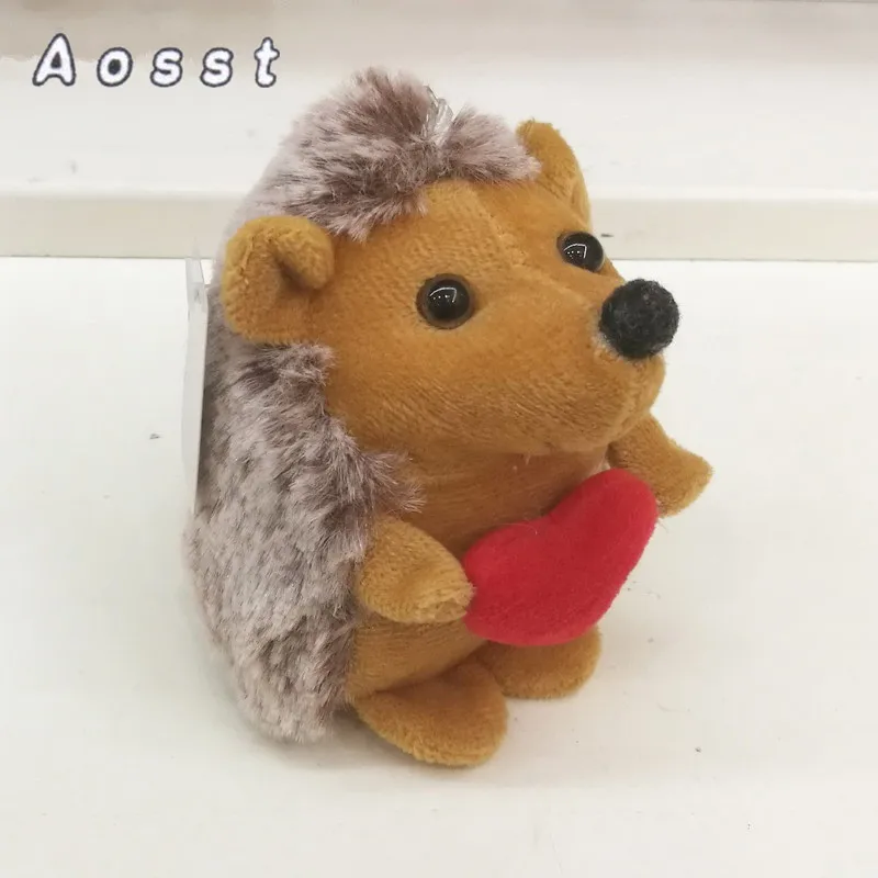 AOSST 8Cm Hedgehog mobile phone's accessories plush toys little