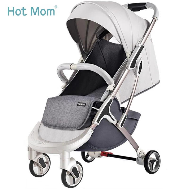 

Hot Mom-M19 stroller high landscape can sit or fold baby stroller light stroller can take the plane Russia free ship 2019 new