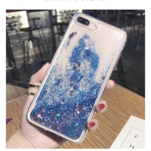 Чехол для Vivo X23 симфония X5 X5L Max X27 Pro X6 X7 X9 V5 X9S с датчиком для прибавления жидкости Блестящий песок - Цвет: Blue