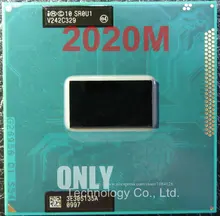 Frete grátis duplo-núcleo cpu móvel 2020 m 2.4 ghz l3 2 m soquete g2/rpga988b
