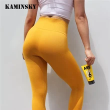 Kaminsky 7 цветов женские бесшовные Легинсы Высокая талия Леггинсы Теплые повседневные штаны сексуальные дамские Модные дышащие леггинсы для тренировок