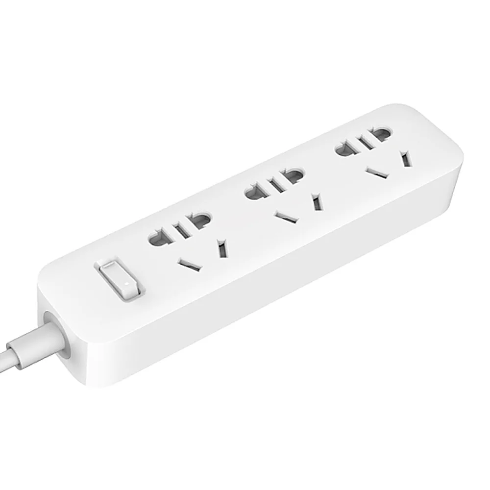 Original Xiaomi 1m Long Power Strip Mi 3 Power Sockets Plug 250V 10A 2500W Electrical Adapters Independent Safety Door (3)