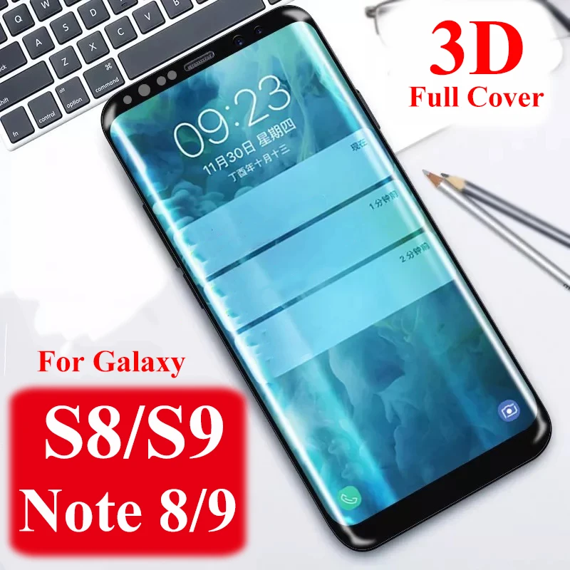 

Screenprotector On For Samsung Galaxy S9 S8 Plus Note 8 9 S Tempered Glass Protective Sheet Gelaksi Samsyng Tremp Not Cam Glas