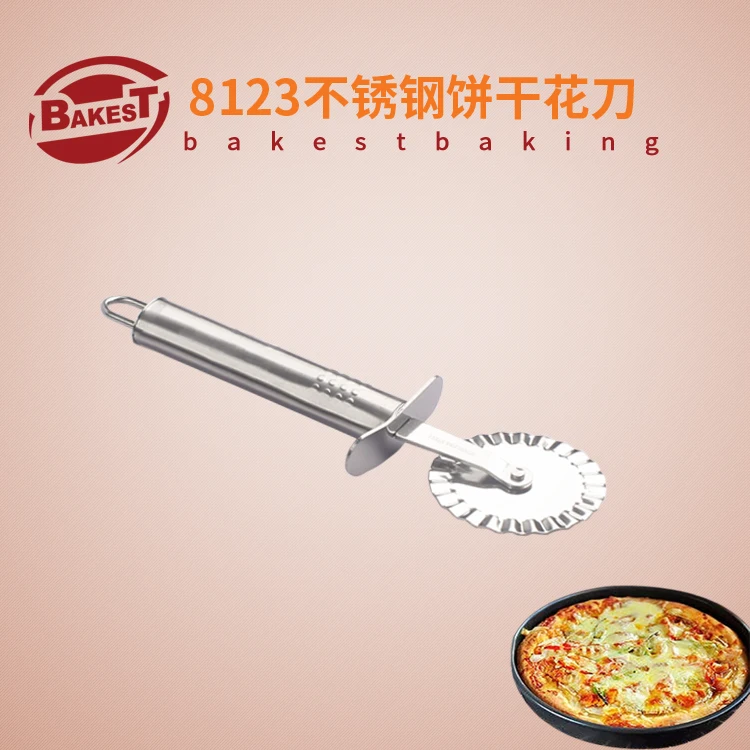 

BAKEST Pizza Wheel Cutter Stainless Steel Hobing Cutter Pasry Tools Round Knife