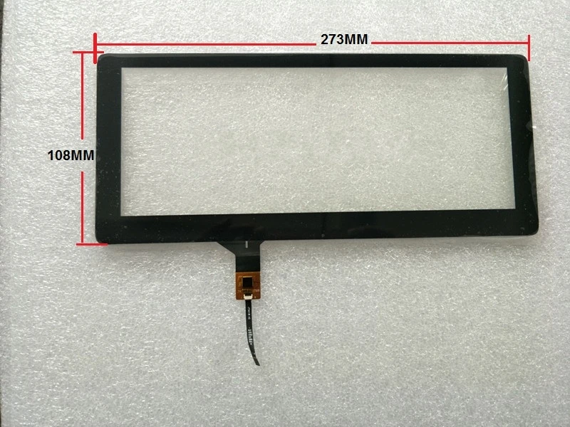 JTS349-102 емкостный сенсорный экран 6 pin 273*108 мм для автомобильного dvd gps | Компьютеры и