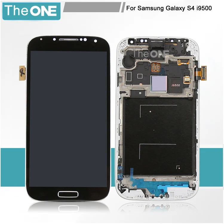 

LCD Display Touch Screen Digitizer with Frame Replacement Assembly For Samsung Galaxy S4 SIV i9500 free shipping