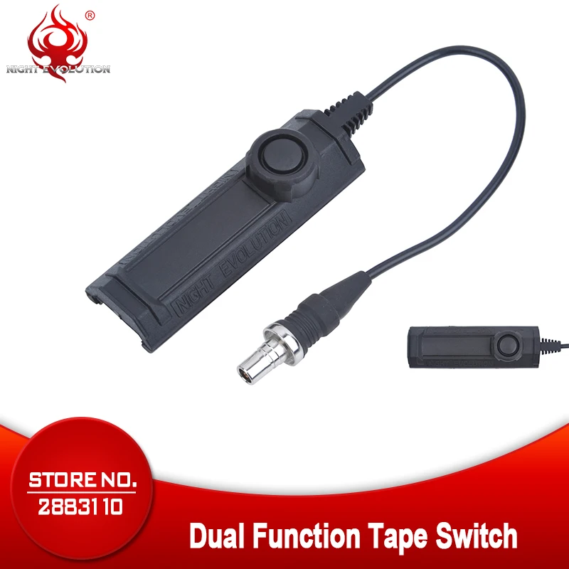 

Always Brighting Night Evolution Remote Light Tail Dual Switch Softair Accessory Switch for Always Bright NE07010-BK