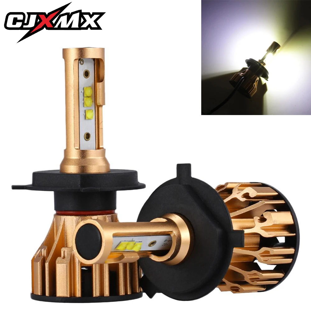

CJXMX 2Pcs H7 LED Car Headlight H4 H11 HB3 9005 HB4 9006 70W/Set 10000LM Auto Light 12V 24V Automobile Headlamp Fog Light 6000K