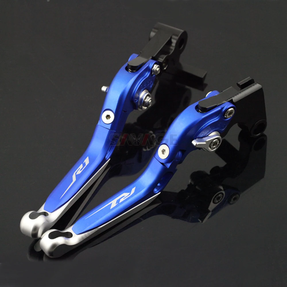 

Brake Clutch Lever For YAMAHA YZFR1 YZF-R1/R1M/R1S 2015 2016 2017 Blue Motorcycle Adjustable Folding Extendable Logo R1