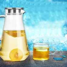 1.5L высокопрозрачный водяной караф для горячей холодной воды ледяной чай и сок напитки фильтр из нержавеющей стали Бытовая капля LC