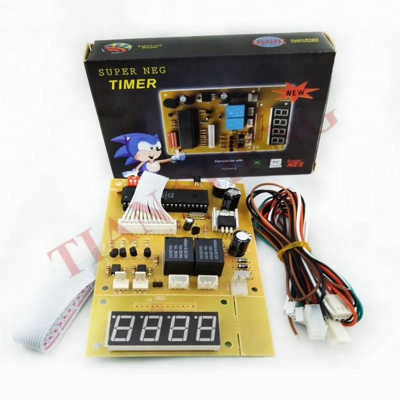 

4 digits 12V Time Control Timer Board With Wire harness Power Supply for coin acceptor selector, pump water, washing machine