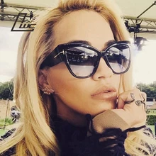 Глаза Кошки Солнцезащитные очки модные женские туфли плоской верхней Негабаритности щит Форма Очки бренд Дизайн Винтаж Защита от солнца очки женский заклепки оттенки