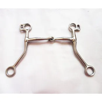 

Stainless Steel Training Bit Long Shank Snaffle Bit Horse Equipment