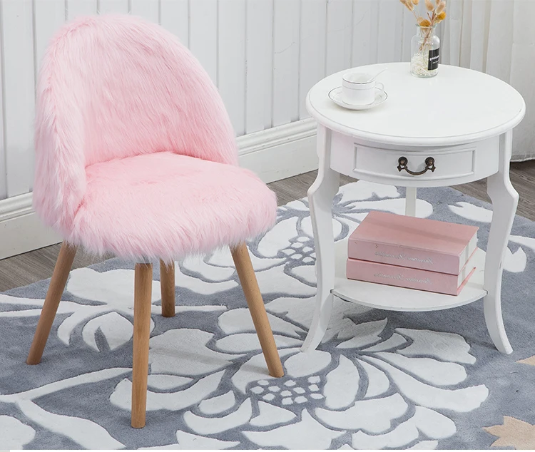Nordic Творческий стул для макияжа девушка сердце стол и стул Спальня принцессы розовый ручки с милыми Рожицами Красота стул для одевания
