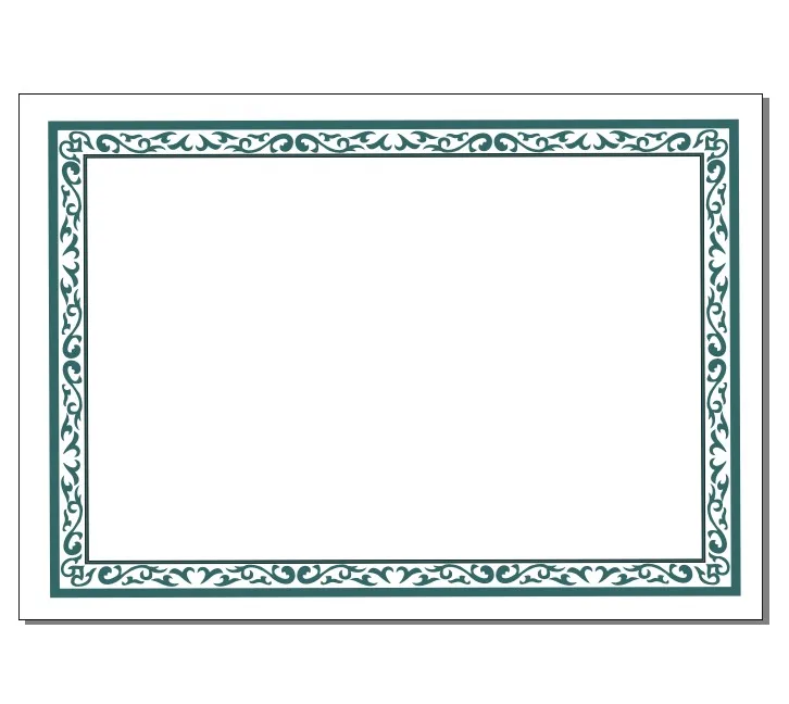 

20pcs/1lot A4 12K Horizontal Vertical generic version certificate Authorization Completion Graduation Inner page of honorary