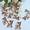 40Pcs Christmas deer Buttons 2 Holes Printing Wooden Buttons Decorative Christmas Scrapbooking Sewing Accessories ► Photo 3/6