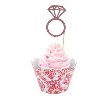 

2018 new ideals of product Cutting paper printing cupcake wrapper with topper