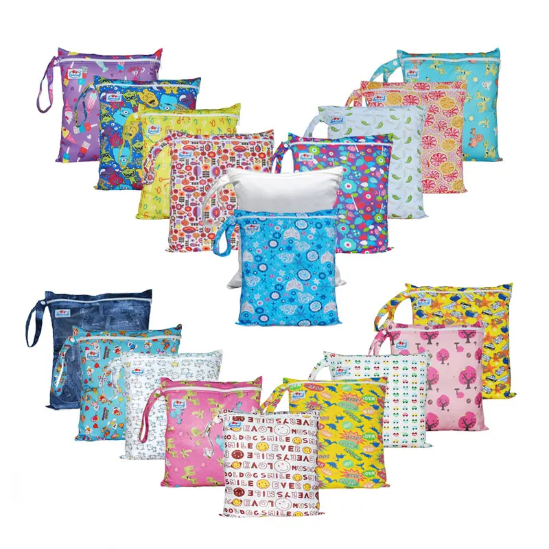 

Baby Cloth Diaper Bag Waterproof Travel Maternity Multi-function Small Wet Bags for Mommy Storage Stroller Accessories 29*30cm