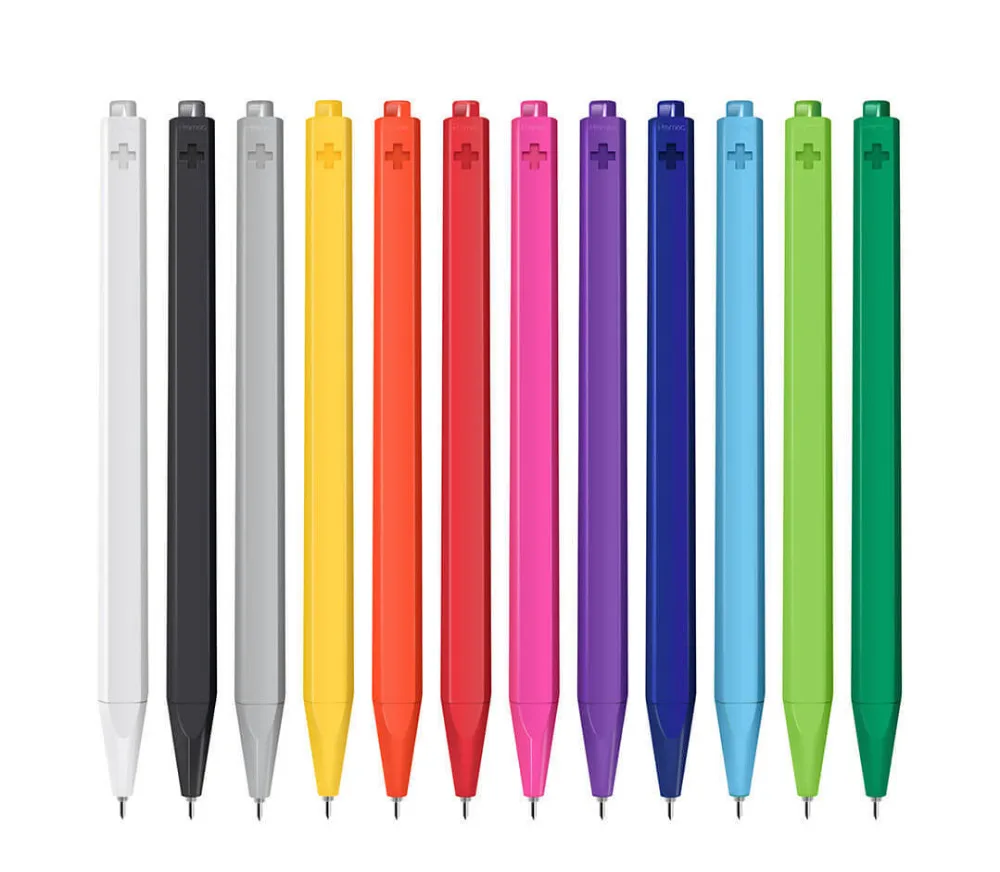 Xiaomi Radical siging Pens ABS PREMEC Smooth Switzerland Refill 12 цветов 0,4 мм черные чернила Шариковая Для школы/дома