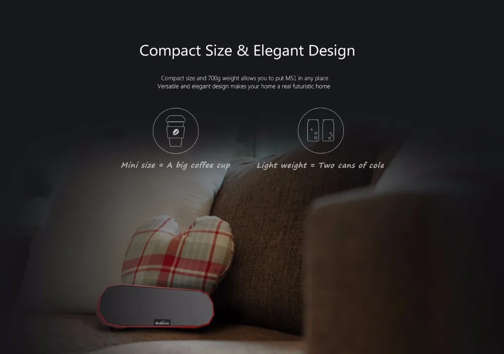BroadLink MS1 Portable Wi-Fi Speaker High-fidelity eaker Smarter Sound-4