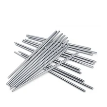 Подлинные полые палочки для еды из нержавеющей стали для пикника, металлическая защита окружающей среды, корейский стиль, никогда не ржавеет навсегда