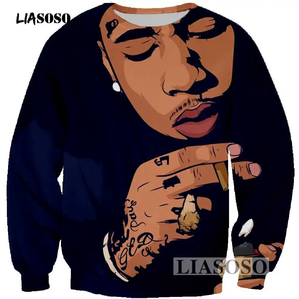 LIASOSO Tyga Dope Art Hoody Men Women Sweatshirt 3D Print