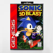 Звуковая 3D карта Flickics' остров 16 бит MD с розничной коробкой для Sega megadrive Видео игровой консоли системы