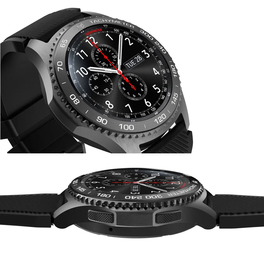 Ободок для Galaxy Watch 46 мм ободок кольцо Крышка для samsung gear S3 Frontier/S2 SM-R720 против царапин умный браслет чехол с металлическим кольцом