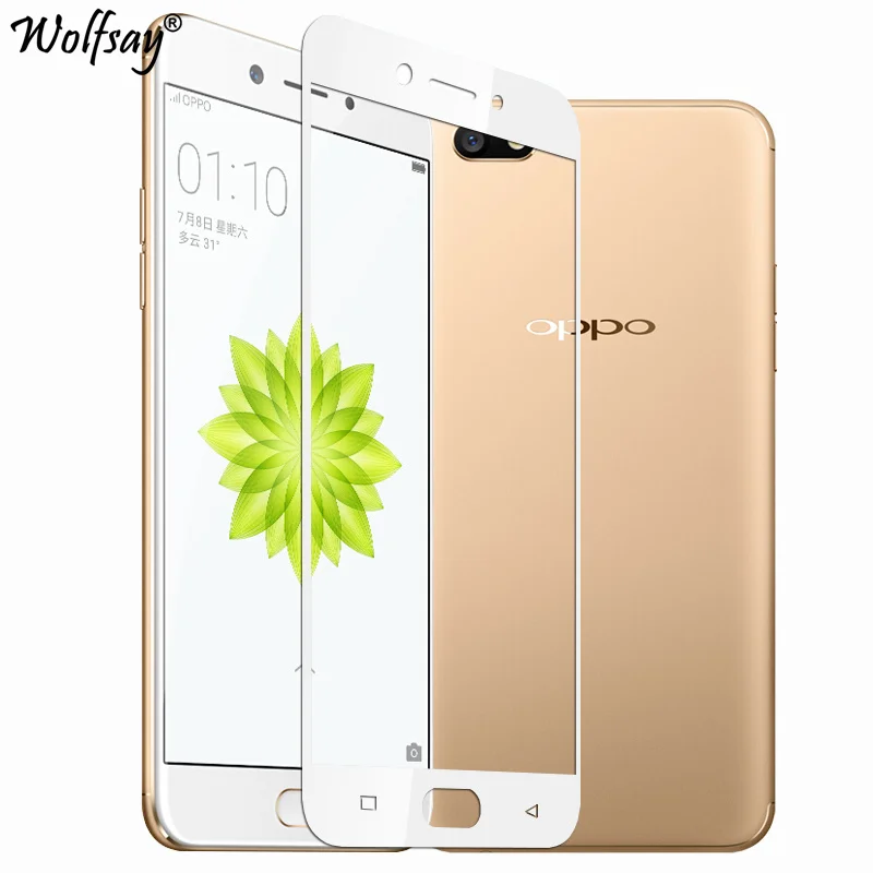 Закаленное стекло Wolfsay с полным покрытием для Oppo A77 F1S A59 A39 A57 A37 протектор экрана