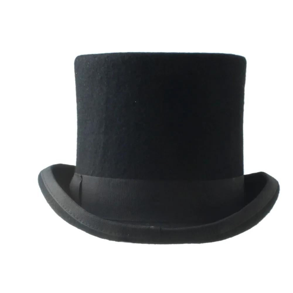 15 см(5,89 дюйма) шерстяные войлочные шляпы-федоры, шляпа, шляпы президента, шерсть, верхняя шляпа 15 см, высокая корона для женщин и мужчин