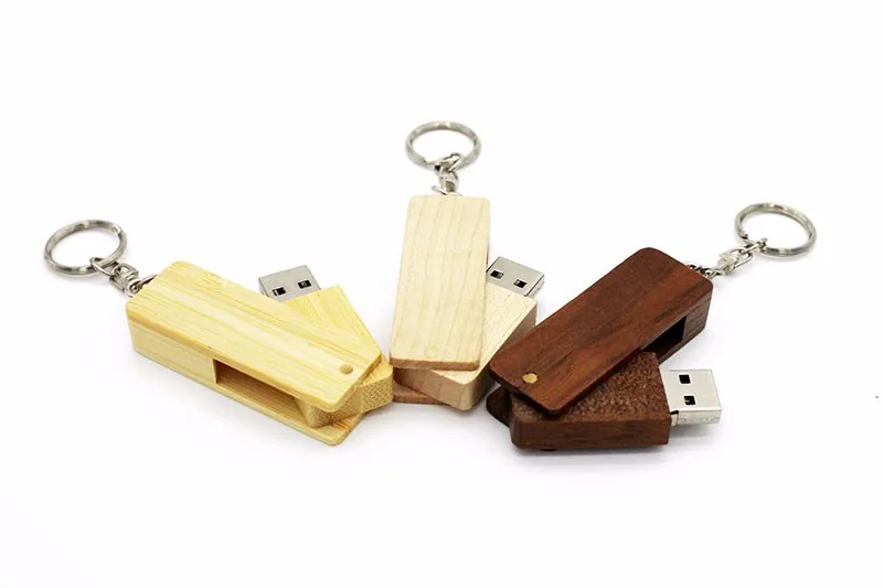 JASTER логотип клиента натуральное дерево бамбук USB флеш-накопитель деревянная Флешка 4 ГБ 8 ГБ 16 ГБ 32 ГБ маленькая swival ручка-накопитель брелок