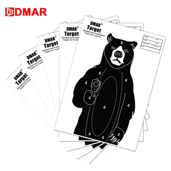 

20/50/100pcs 42cm Shooting Target Paper Bear Silhouette Tactical Training Target Range Shooting Airsoft Bow Archery Indoor