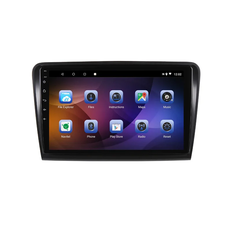 Excellent 10" 4G RAM 2.5D IPS 8 Core Android 9.1 Car DVD Multimedia Player GPS For  Skoda Superb 2009-2010-2013 audio radio navigation 17